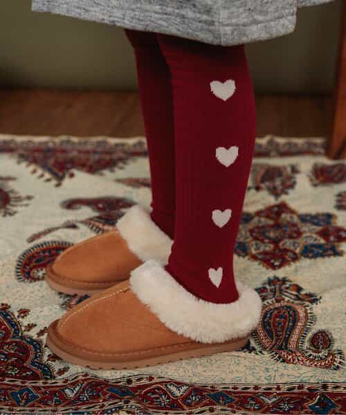 サイドラインハートタイツ