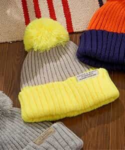 ビッグ梵天ニット帽_マシンウォッシャブル