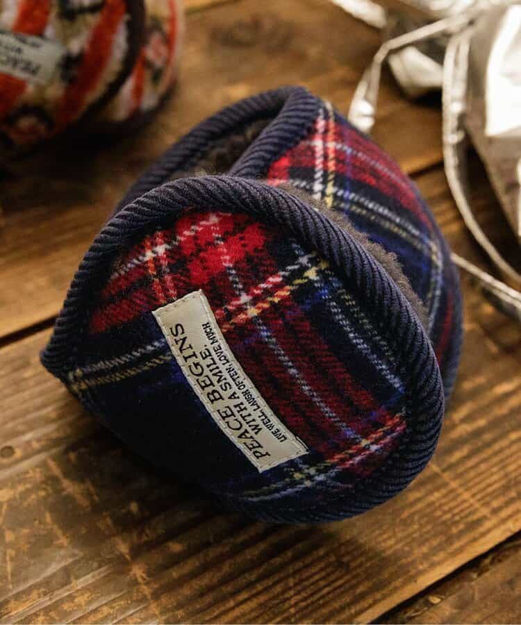 ★SALE★チェック＆ノルディックイヤーマフ