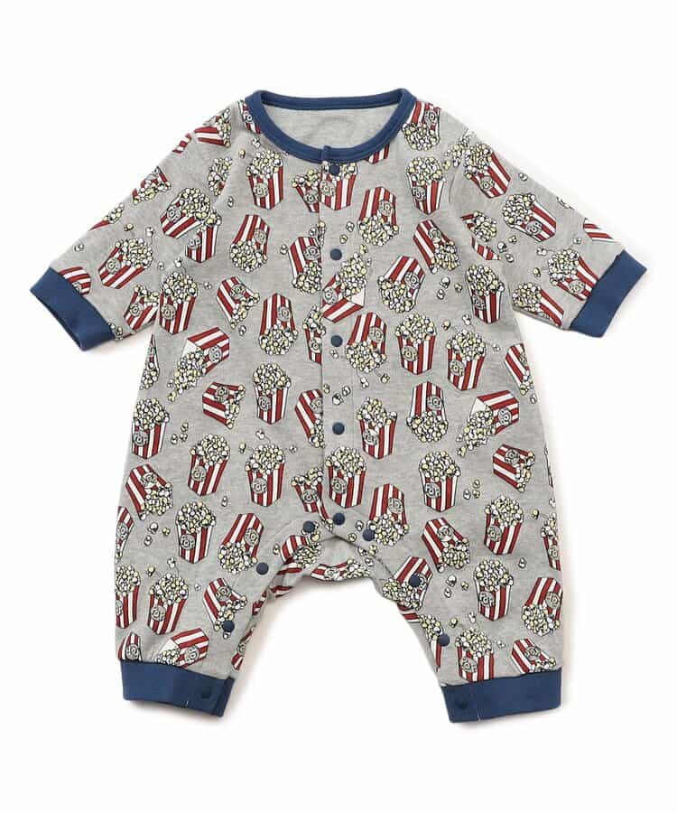 【リンク】ポップコーン柄カバーオール