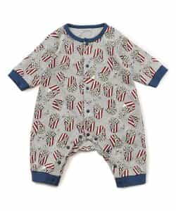 【リンク】ポップコーン柄カバーオール