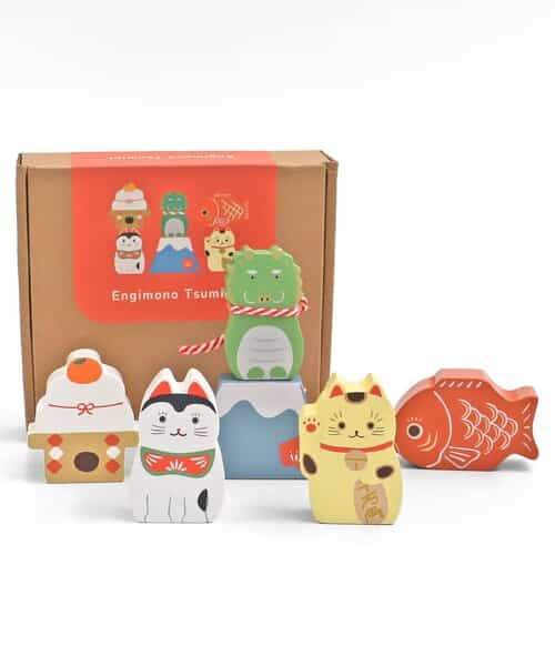 ★SALE★積み木にもなる縁起物オブジェ６つセット