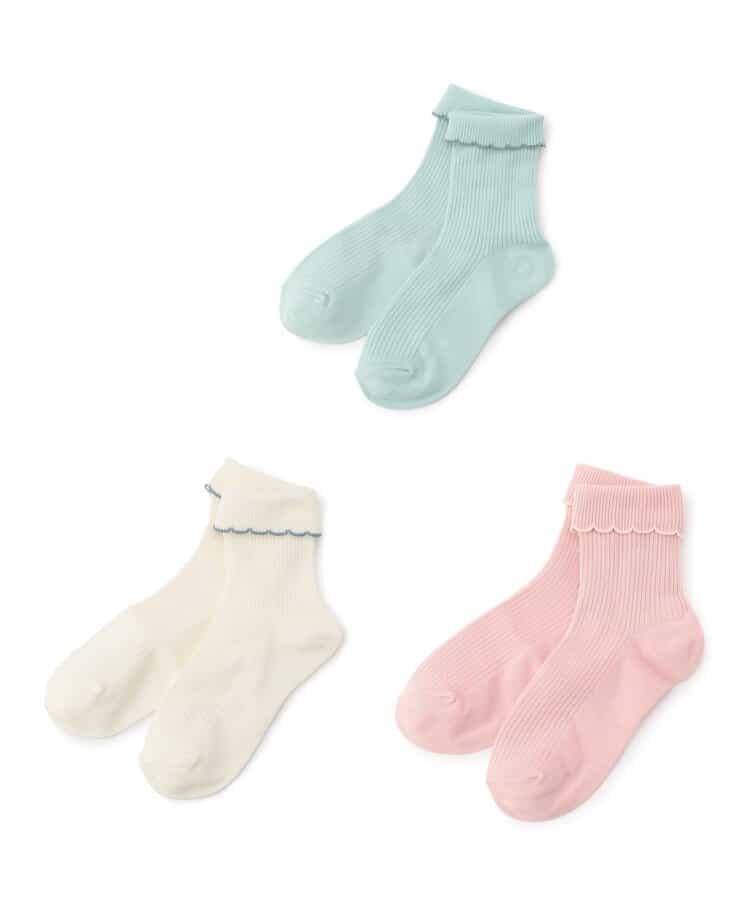 シンプルフリルソックスセット