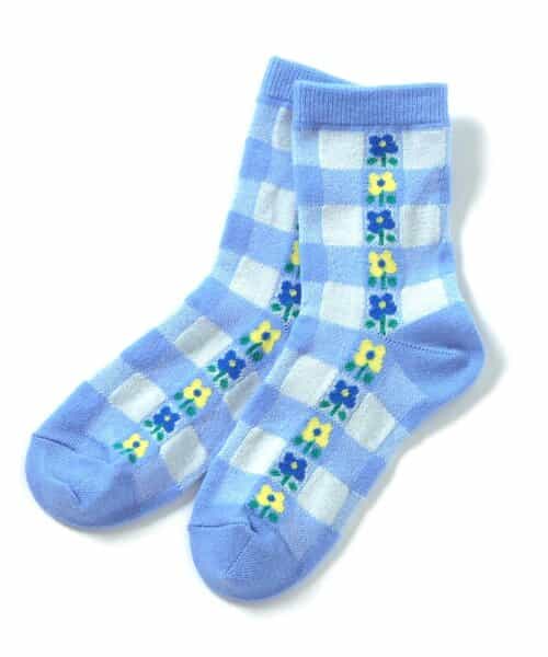 3P対象 お花　ソックス