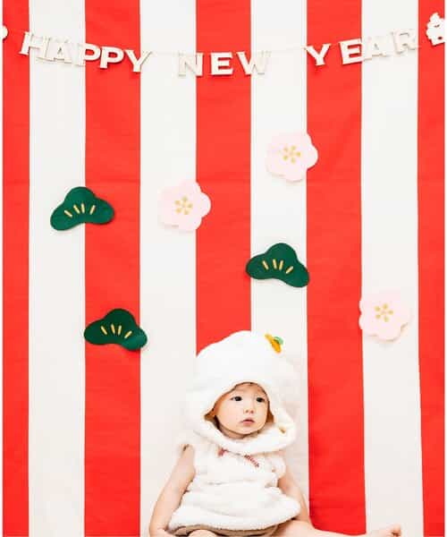 ★SALE★おうちフォトスタジオクロス(フェルトの松・梅つき)