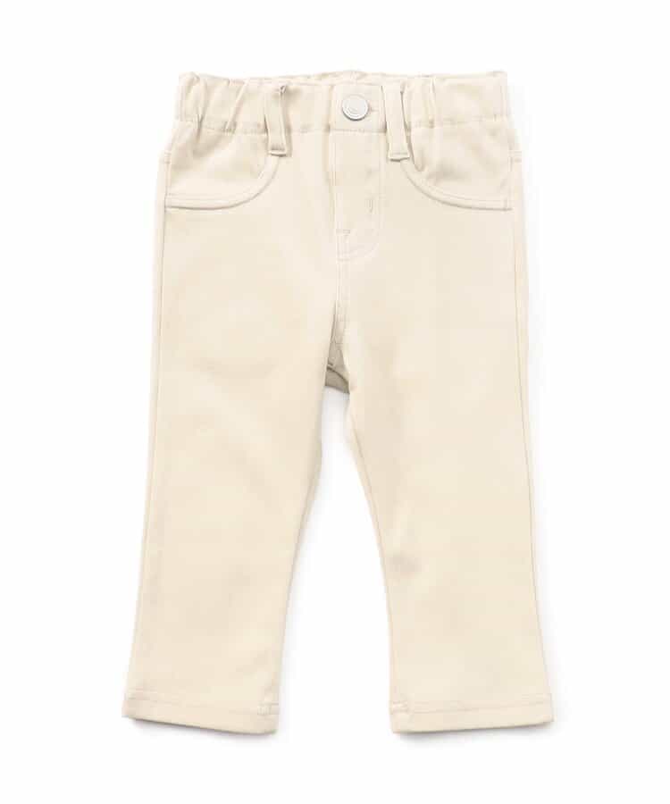 丈夫なニットツイルパンツ  7分丈