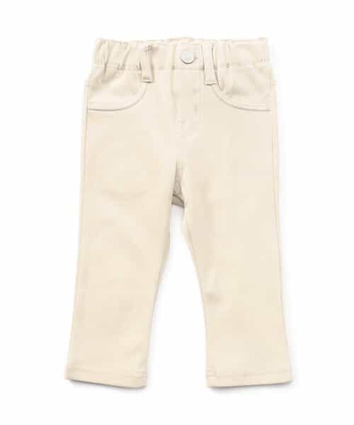 丈夫なニットツイルパンツ  7分丈