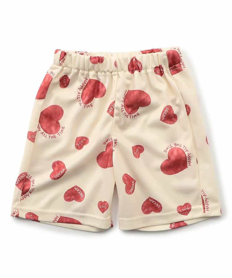 サラッと履ける総柄メッシュハーフパンツ_水陸両用_速乾  5分丈