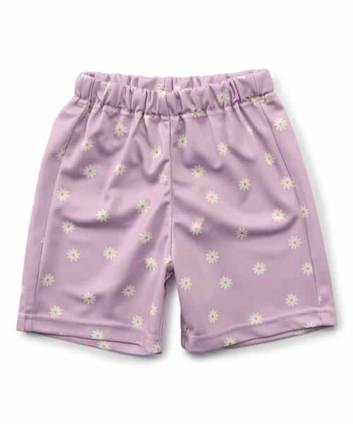 サラッと履ける総柄メッシュハーフパンツ_水陸両用_速乾  5分丈