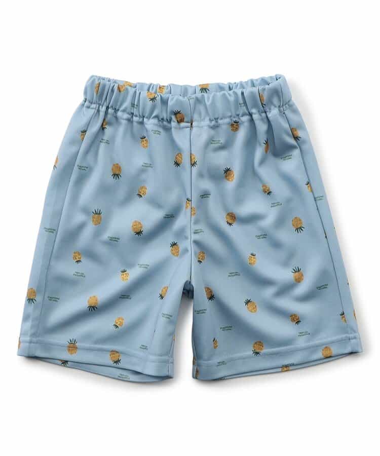 サラッと履ける総柄メッシュハーフパンツ_水陸両用_速乾  5分丈