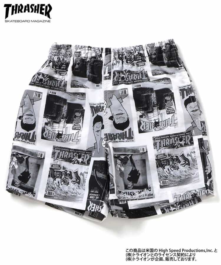 THRASHER　水陸両用パンツ  5分丈