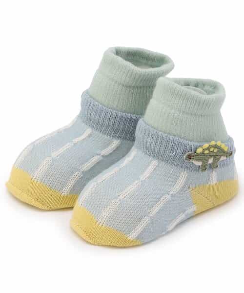 ワンポイントモチーフレイヤードベビーソックス
