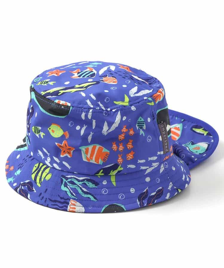 ヒヨケルHAT_UVカット_撥水_接触冷感_保冷剤ポケット付き_遮光