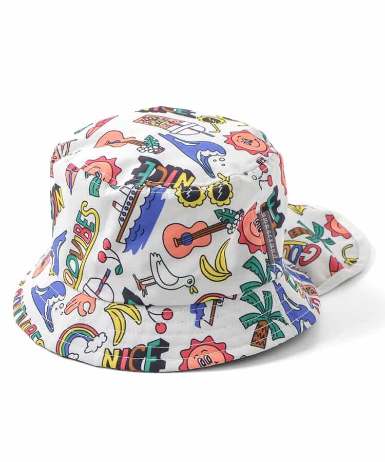 ヒヨケルHAT_UVカット_撥水_接触冷感_保冷剤ポケット付き_遮光