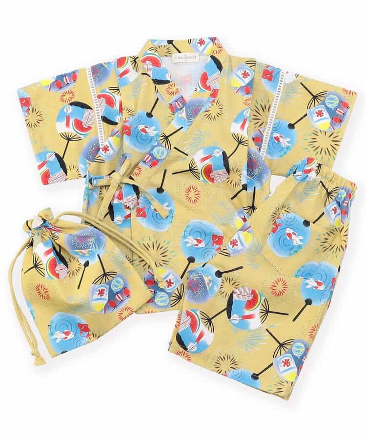 ☆SALE☆粋な総柄甚平（L275015）|Ampersand（アンパサンド
