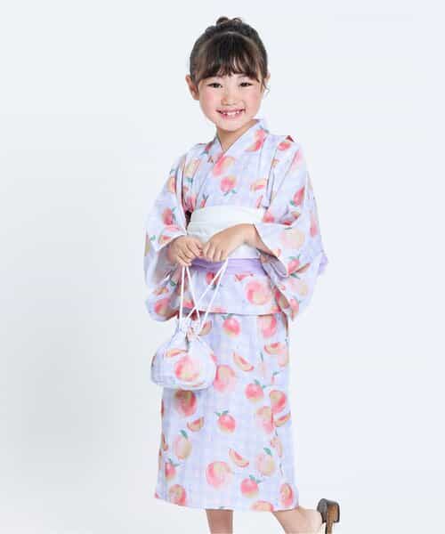 ☆SALE☆ワンピースとしても着られる！ ももとギンガム浴衣