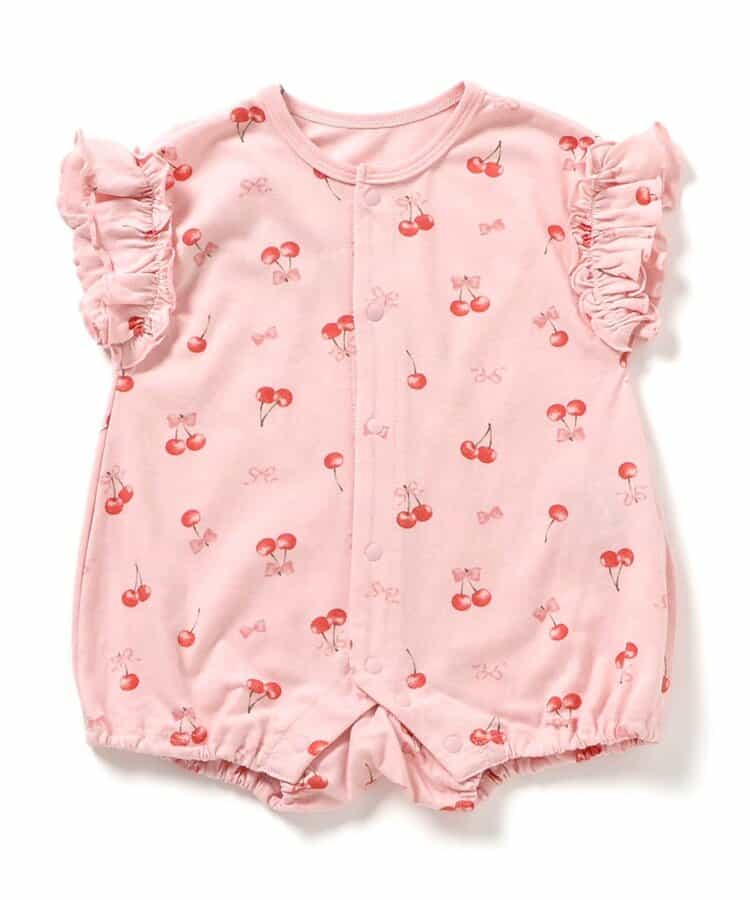 ★SALE★ひんやりロンパス さくらんぼ柄_接触冷感