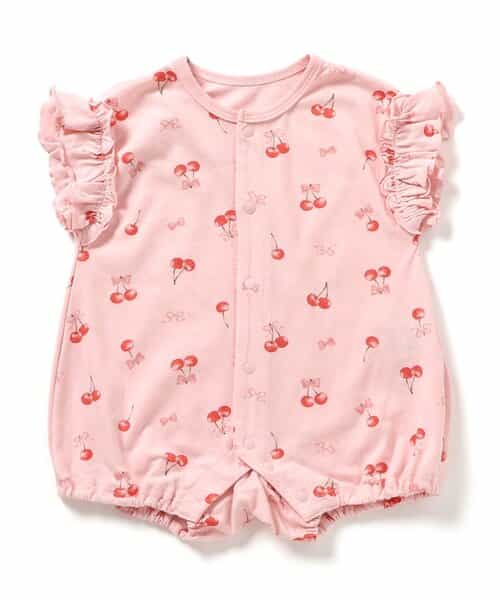 ★SALE★ひんやりロンパス さくらんぼ柄_接触冷感
