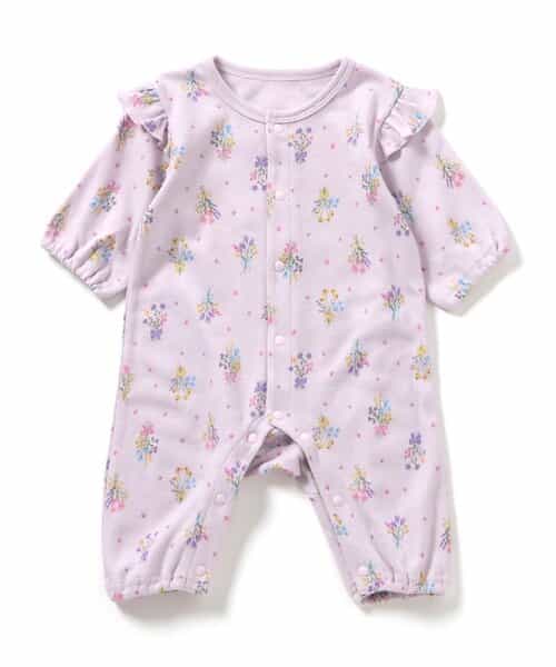 カバーオール ブーケ柄