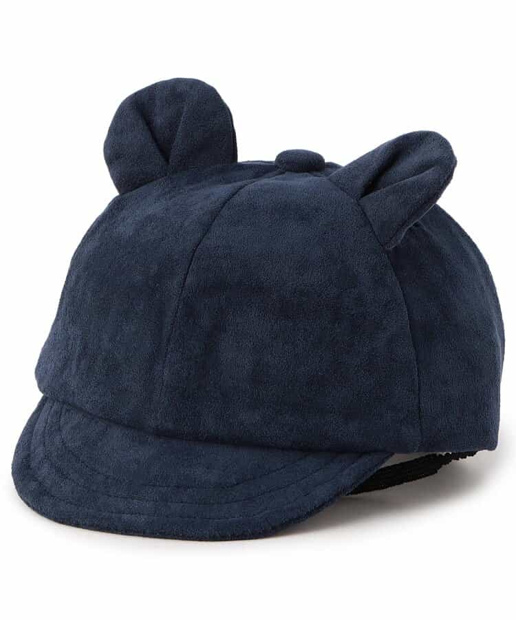 くま耳ベビーキャップ_UVカット