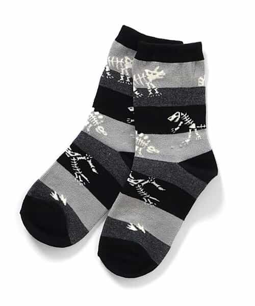 3P対象 恐竜地層柄ソックス