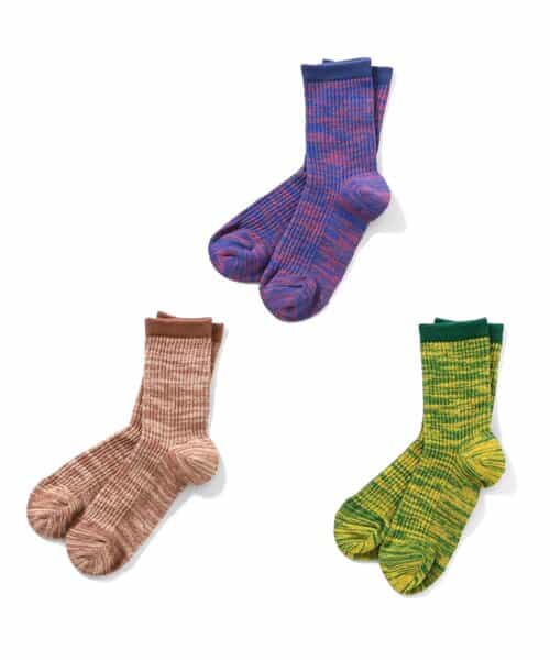 3つセットメランジソックス