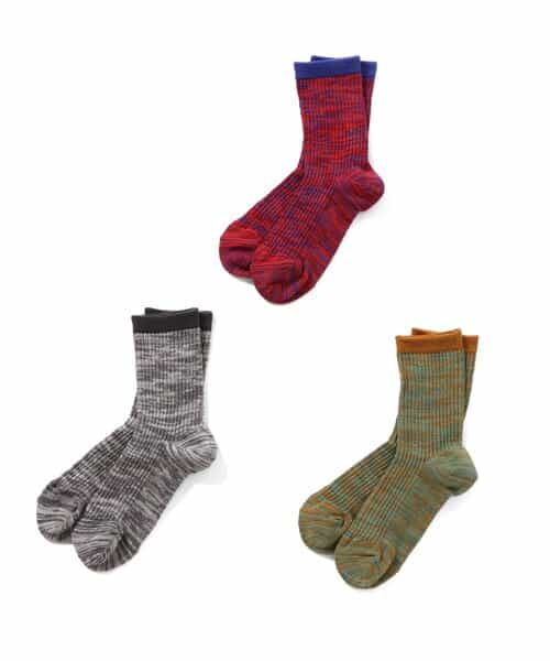 3つセットメランジソックス