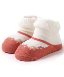 おめかしシューズ風ベビーソックス