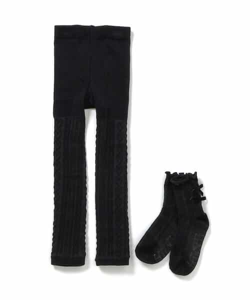 ハートケーブルウエストハグレギンス＆ソックス