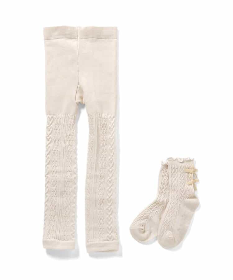 ハートケーブルウエストハグレギンス＆ソックス