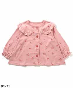 リンク】さくらんぼお花柄前あきスムースパジャマ（L458085