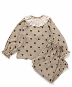 ★SALE★【リンク】ラッフルカラーテレコパジャマ