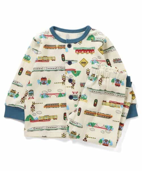 【リンク】電車柄ニットキルトパジャマ