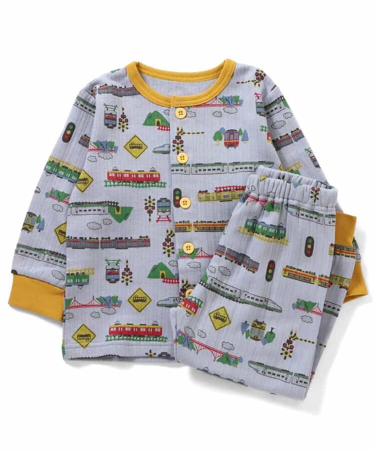 【リンク】電車柄ニットキルトパジャマ