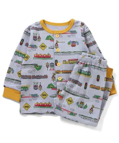 【リンク】電車柄ニットキルトパジャマ