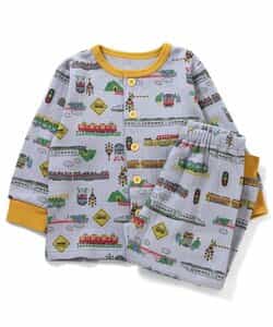 【リンク】電車柄ニットキルトパジャマ