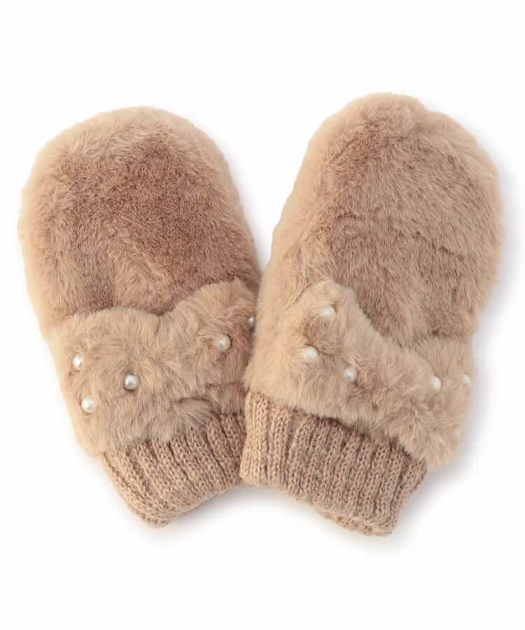 ふわもちリボン手袋