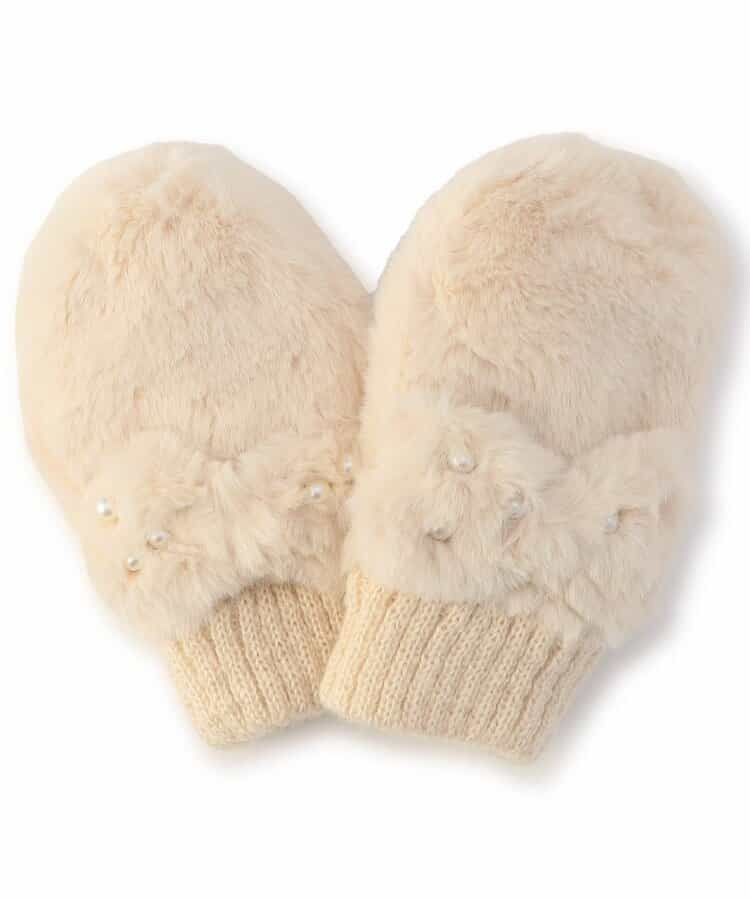 ふわもちリボン手袋