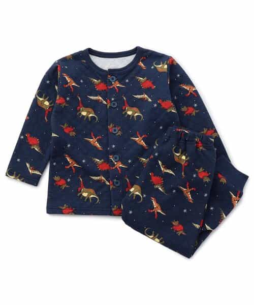 【リンク】ウインターダイナソー柄ニットキルトパジャマ