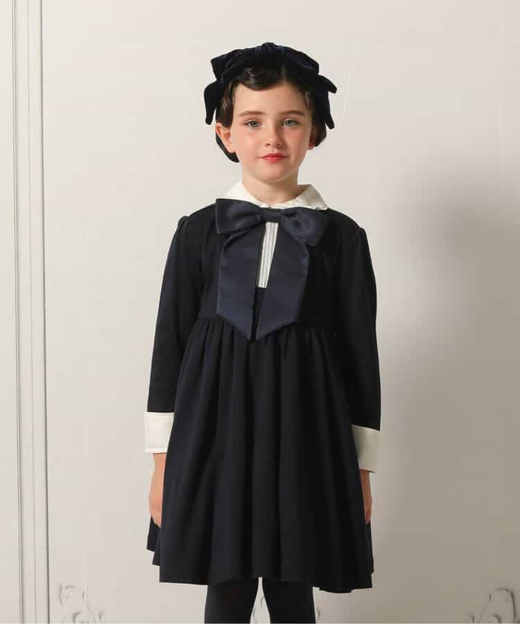 【フォーマル/ジュニア対応】マルゴワールワンピース_120_130