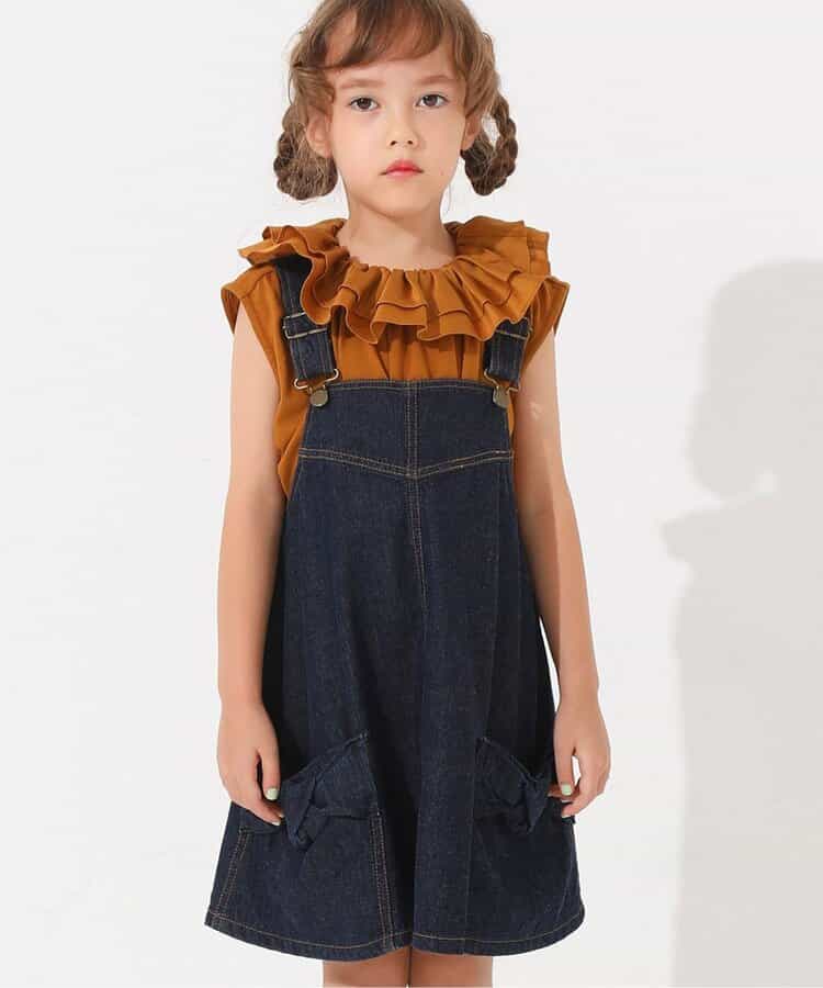 【キッズ】シャルリエジャンパードレス
