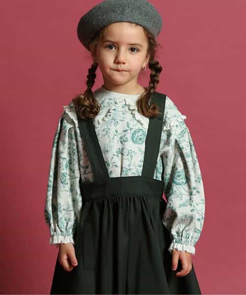 フルレットトップ長袖Ｔシャツ_80_110【キッズ】