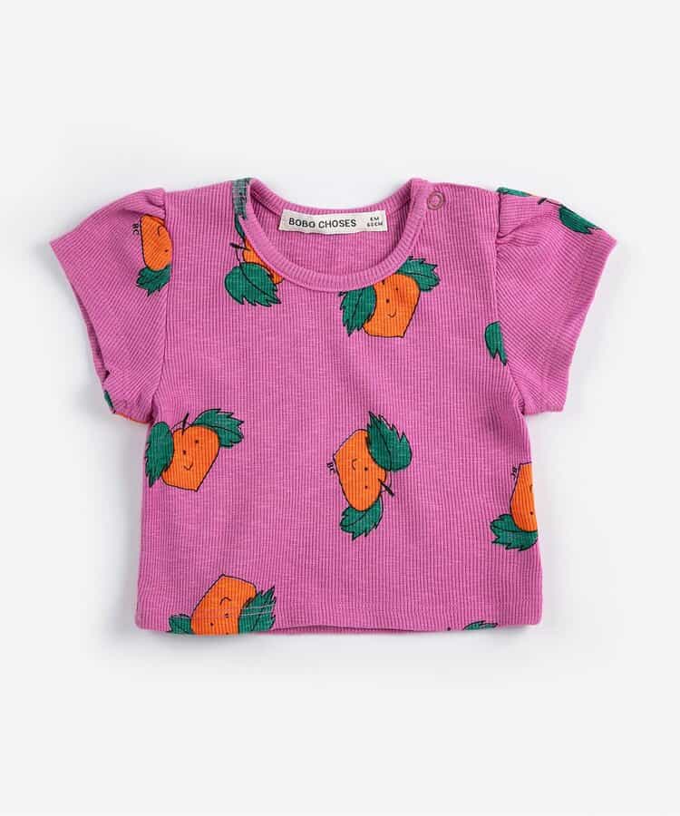 総柄Tangerine半袖Tシャツ【ベビー】