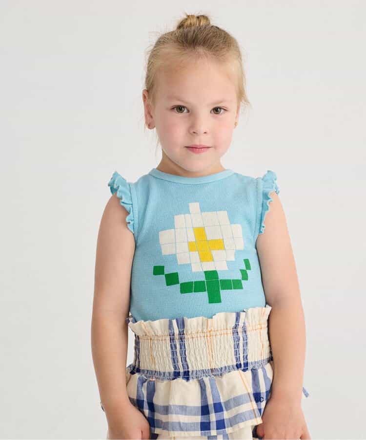 Pixel Daisy 半袖Tシャツ【キッズ】