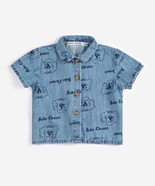 総柄Pickles The Dog半袖シャツ【ベビー】