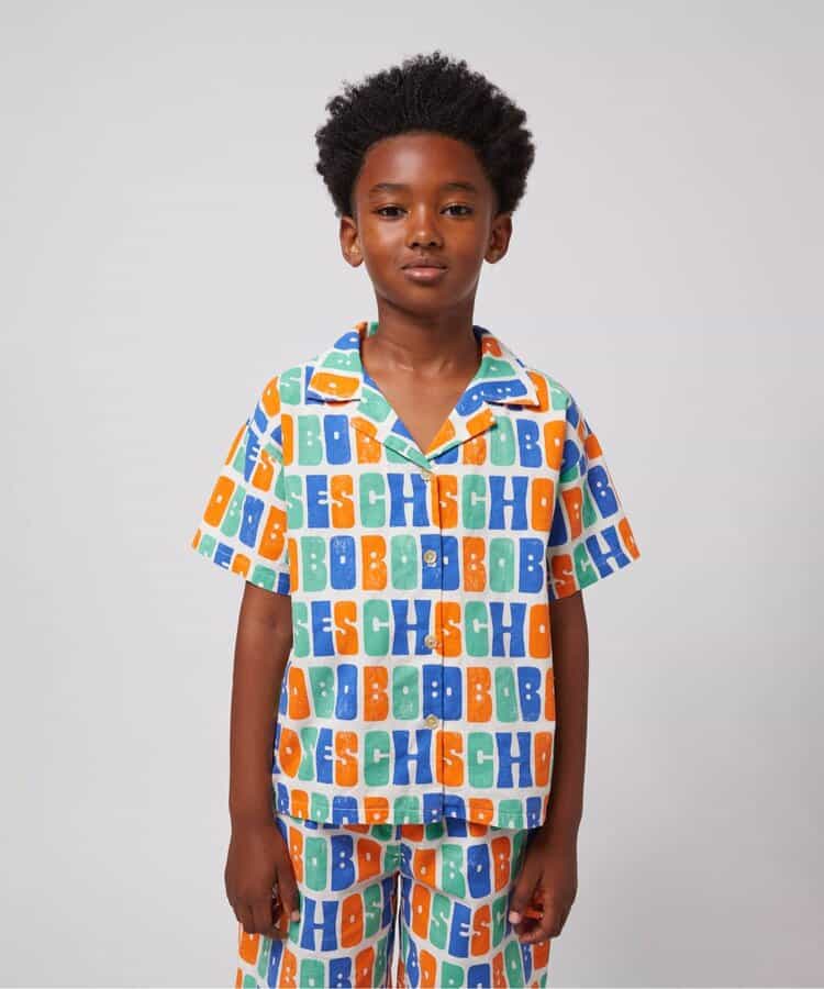Multicolor Bobo Choses all over woven shirt【キッズ】