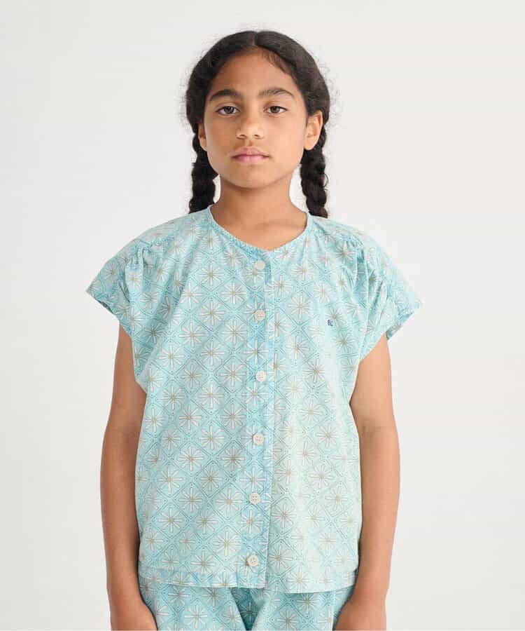 総柄Daisy Mosaic 半袖ブラウス【キッズ】