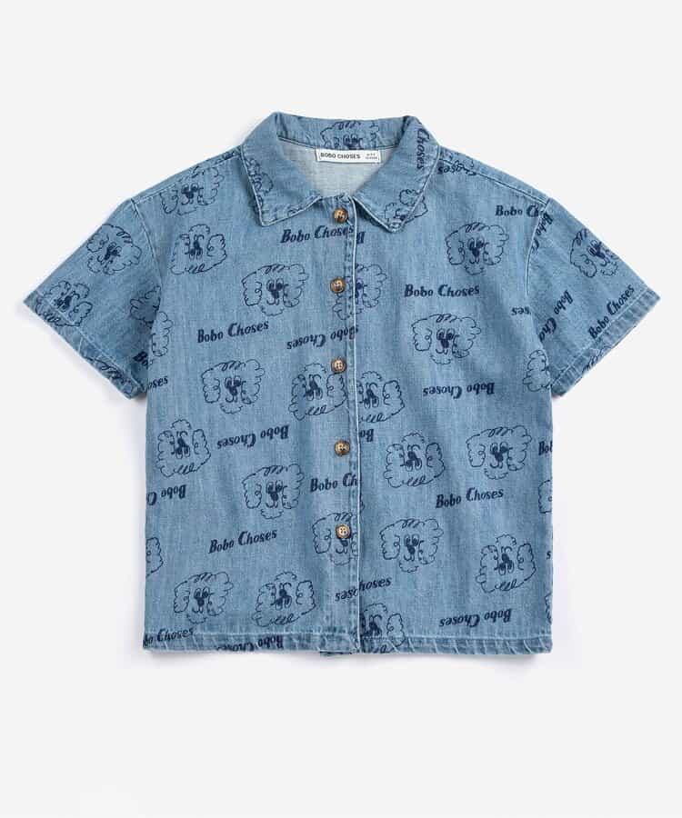 総柄Pickle The Dog 半袖シャツ【キッズ】