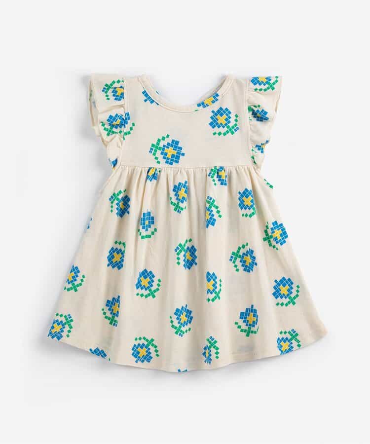 総柄Pixel Flowersワンピース【ベビー】
