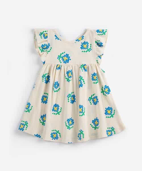 総柄Pixel Flowersワンピース【ベビー】